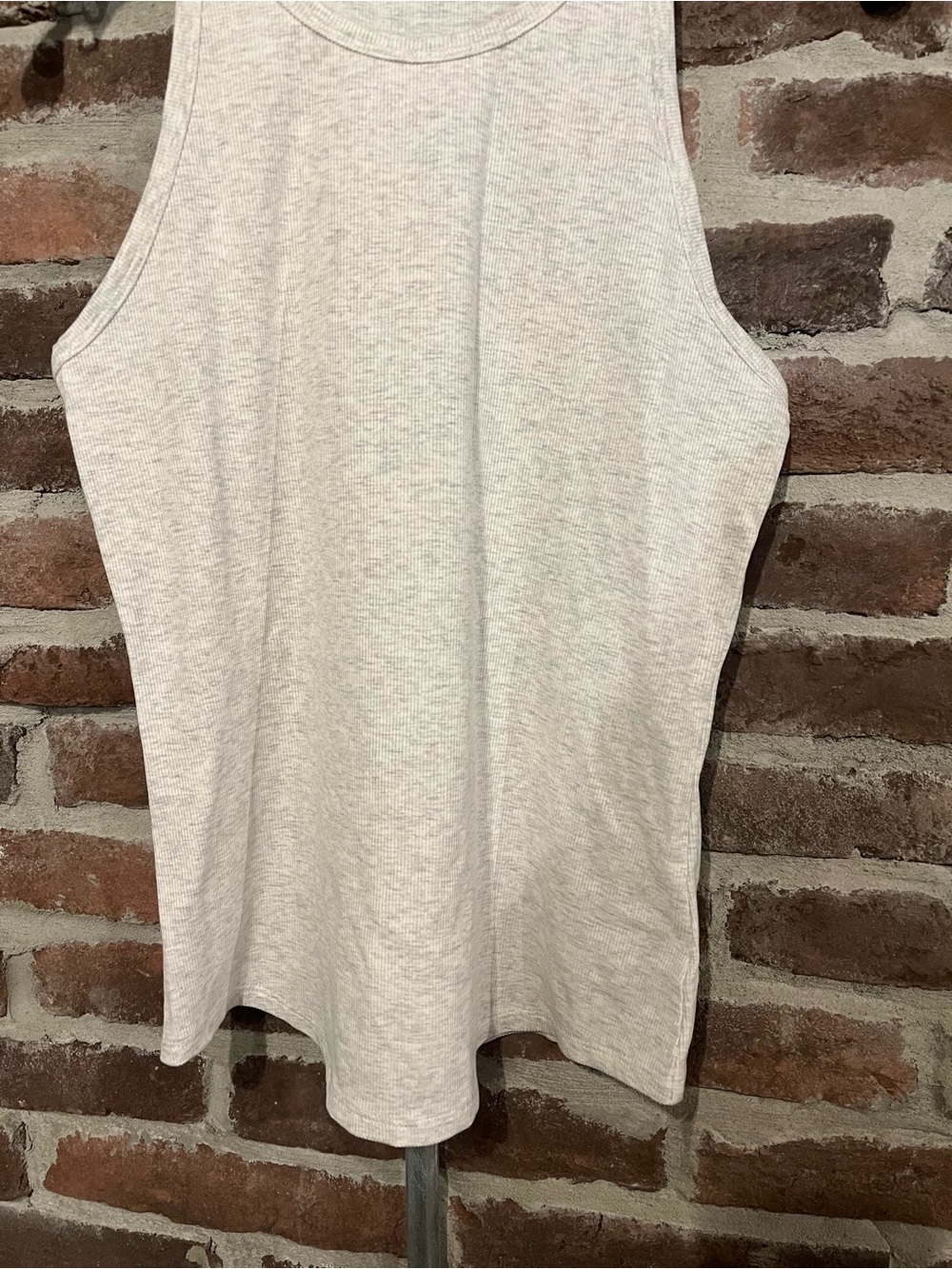 NWT Athleta Light Gray Heather Signature Rib Tank - Picture 6 of 14